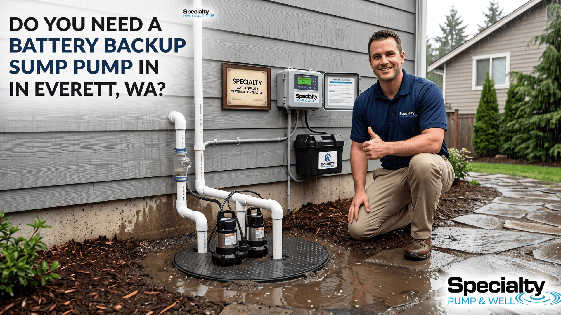 Do You Need a Battery Backup Sump Pump in Everett, WA